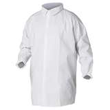 KleenGuard A40 Snap Front Closure Lab Coat, White, Medium, 30/CA redirect to product page